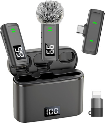 NPTCL Wireless Lavalier Mini Microphone for iPhone Video Recording | Noise Cance