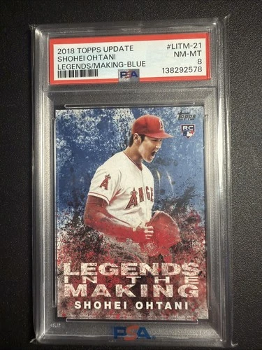 2018 Topps Update Series Legends in the Making Blue Shohei Ohtani #LITM-21 PSA 8