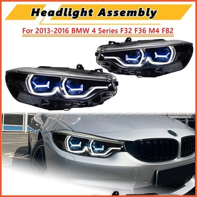 X-Blue LED Headlight Assembly Pair US Adaptive AFS For BMW F32 F36 F82 2013-2016