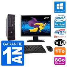 PC Fujitsu E700 DT Ecran 27" Intel G630 RAM 8Go Disque Dur 1To Windows 10 Wifi