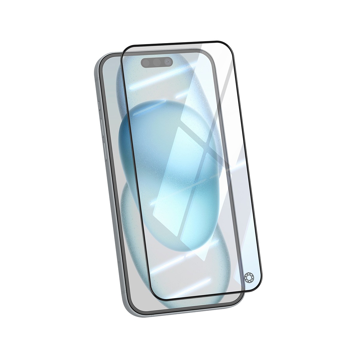 Protection verre iPhone 15 Plus Force Glass 3D pour un écran sans rayure