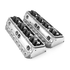 Chevy Sbc 350 217cc 68cc Straight Cnc Solid Flat Assembled Cylinder Heads
