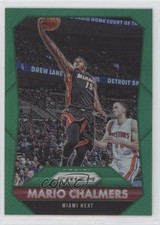 2015-16 Panini Prizm Green Prizm Mario Chalmers #104 0b3