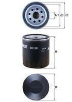 Mahle Oc 1291 ÖLfilter FüR Audi,Seat,Skoda,Vw