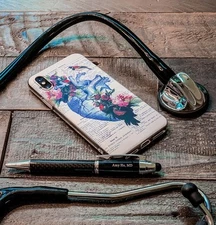 Pro Double Dual Head Stethoscope Doctor Nurse Medical Healthcare