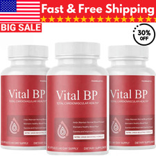 Vital BP Blood Support Supplement VitalBP for Blood Flow - 3 Bottles Exp 02/2027