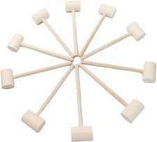 20 Pieces Wooden Crab Lobster Seafood Mallets,Wooden Hammer for 1, White