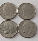2018-P, 2024-P, 2023-P & 2023-D Lot of three Roosevelt Dimes Bu
