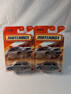 2025 Matchbox 2018 Dodge Durango #107 Metalflake Dark Gray Set of 2 New