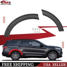 For Ford Explorer 2020-2023 Passenger Side Wheel Arch Flare Trim Right Rear 2Pcs