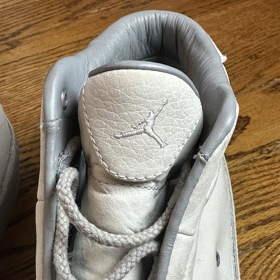 耐克 AIR JORDAN CAMPUS CHUKKA 运动鞋 男式 12 皮革浅骨灰色鞋 — 第 3/4 张图片