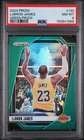 2024-25 Panini Prizm - LeBron James #130 Green Prizm - Iconic Pose - PSA 8 NM-MT
