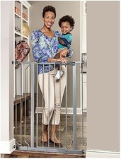 Easy Step Extra Tall Walk Thru Baby Gate Bonus Kit w/ 4-Inch Extension Kit 1 Pc