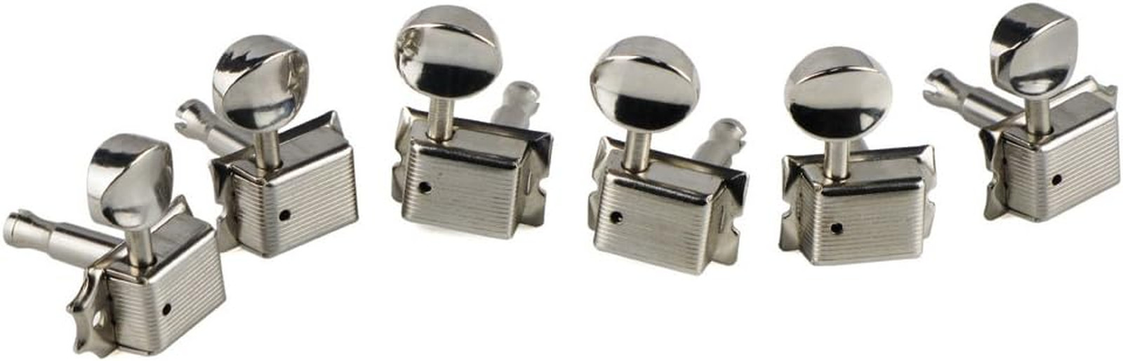 6-in-line Nickel Guitar Tuners Machine Heads Sealed Guitar Tuning Pegs Keys Set