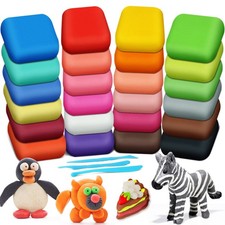 Air Dry Clay, 24 Colors Modeling Magic 5.5 x 10.9 x 2.2 inches, 24