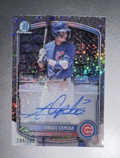 2025 Bowman Chrome Prospect Autographs Angel Cepeda #CPA-AC #’d /299 Free Ship!!