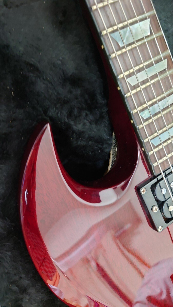 Electric Guitar Navigator SG 1978-1980 Red Made in Japan with Case