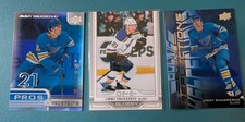 Jimmy Snuggerud 3 card lot Pros & Prospects Glossy Rookie Reflections Blues