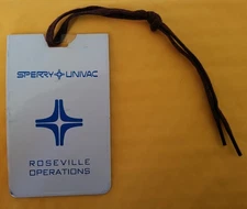 Vintage Rare Sperry Univac Roseville Minnesota Operations ID Card Holder