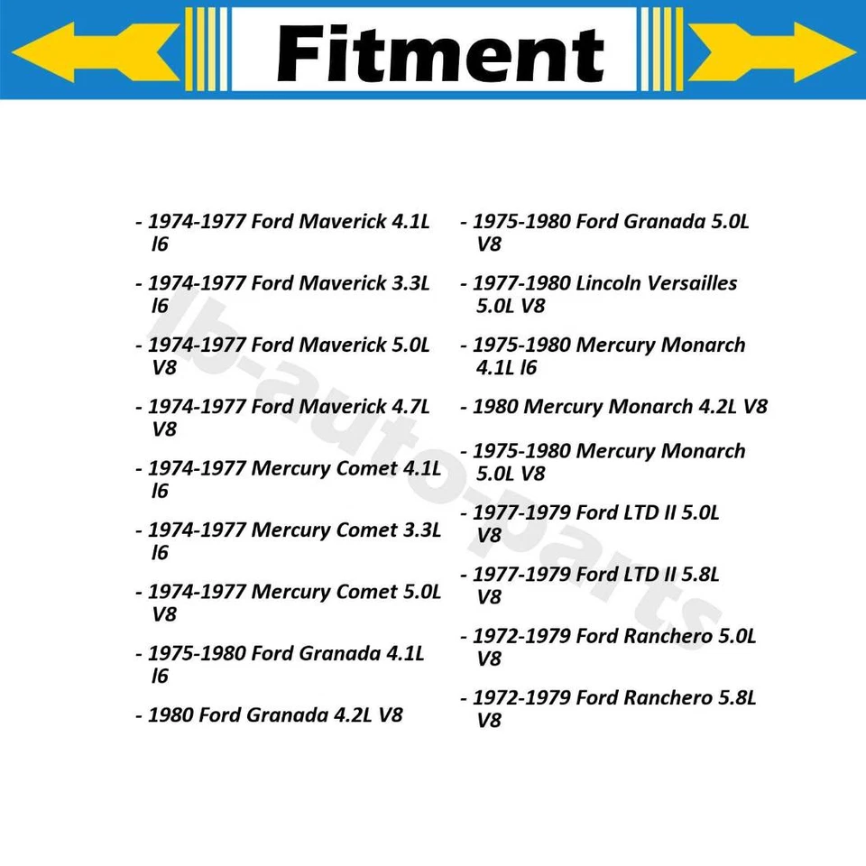 Manguera de freno delantera 2x para Ford Ranchero 1974-1977 7,5 L 1972-1974 Ford Torino 4,1 L Foto 2 de 4