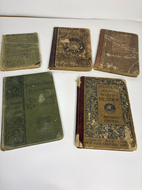 Vintage Indiana School Books And Assortments
