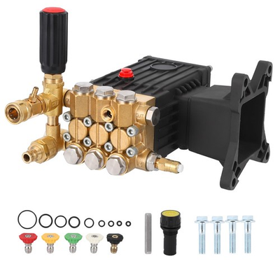 #ad Pressure Washer Pump 4000PSI 4.4GPM 1 in Shaft Horizontal Triplex Plunger Po... $287.19