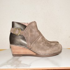 Dansko Shirley Leather Suede Ankle Boot Women 39