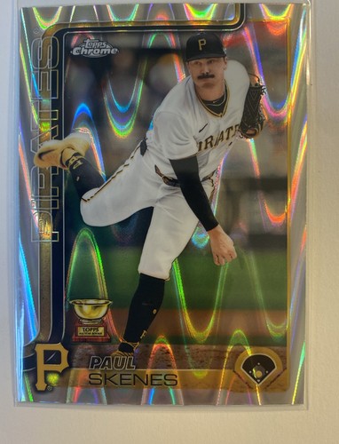 Paul Skenes 2025 Topps Chrome #300 Ray Wave Refractor Pirates SP