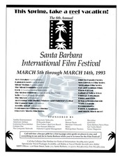 PRINT AD, 1993 8th Annual Santa Barbara International Film Festival Premieres