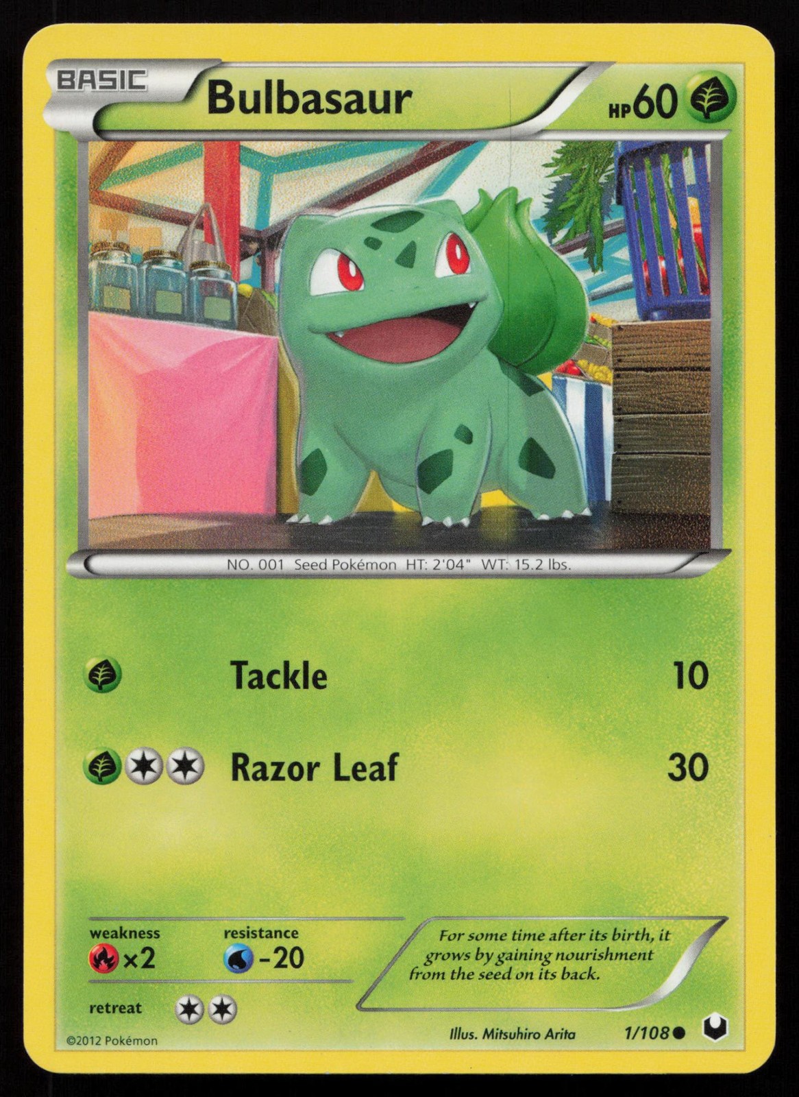 Bulbasaur 1/108 Common Dark Explorers Pokemon LP