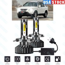 LED for Honda CRV 1997-2004 Headlight Kit H4 9003 6000K White Bulbs Hi/Low Beam