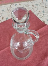 schöne,schwere Glaskaeaffe mit Glasstöpsel,H:28,0cm,keine Schäden