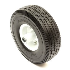 10 Inch PU Tyre Offset Metal Wheel 4.10/3.50-4 Solid Puncture Proof Sack Truck