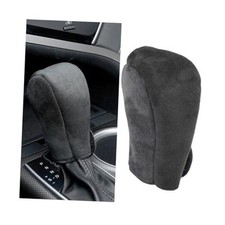Car Gear Shift Knob Cover, Anti Slip Soft Leather Vehicle Shifting Black