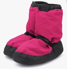 BLOCH Women  s Warm Up Booties Pink/Black Sz S 5.5-6.5 Dance  Preowned 