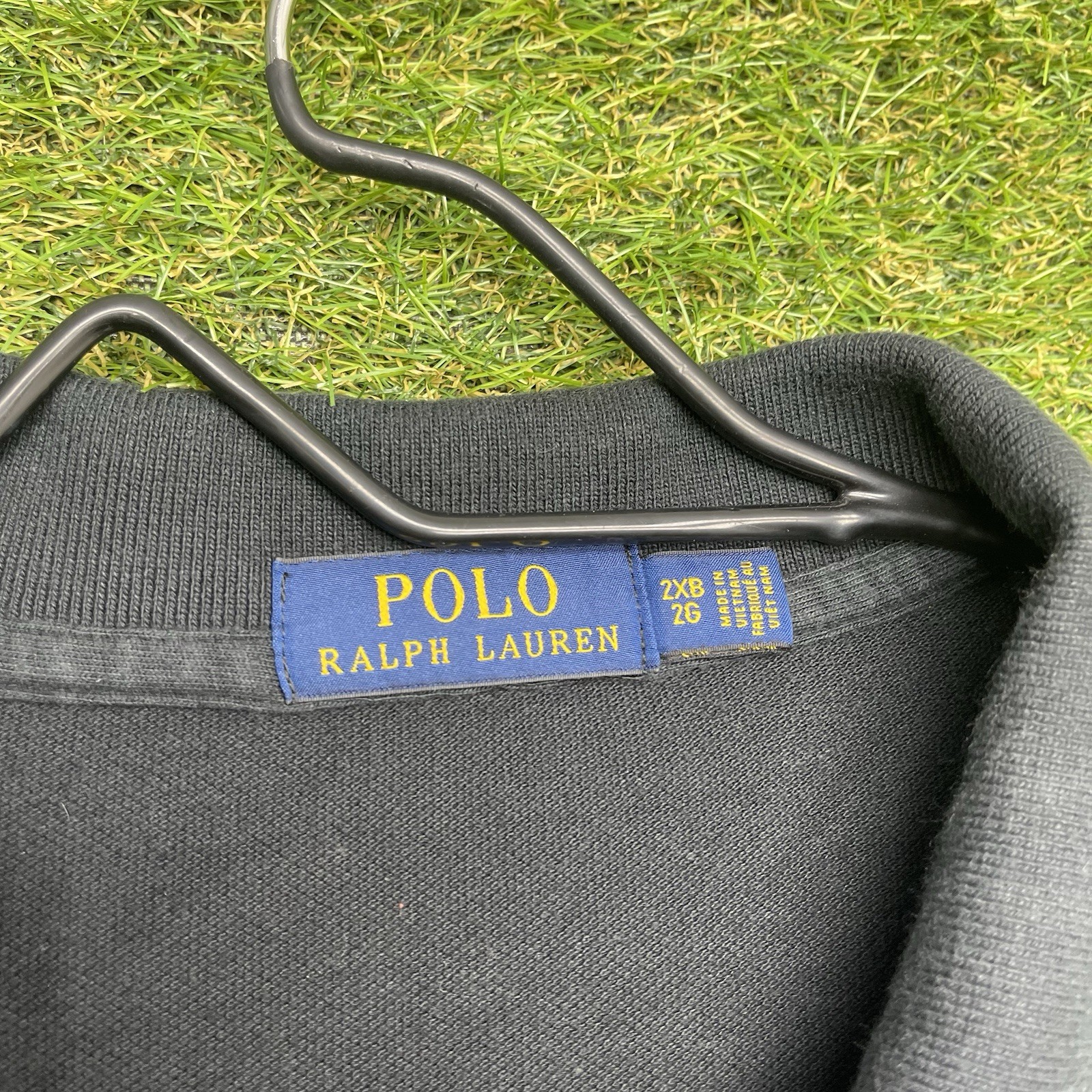 Polo Ralph Lauren Polo Shirt Mens 2XB Big Pony #3 Black Short Sleeve Preppy thumbnail 3