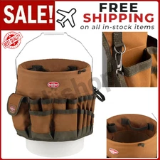 bucket tool organizer bag garden 30 pocket 5 gallon assorted storage work home