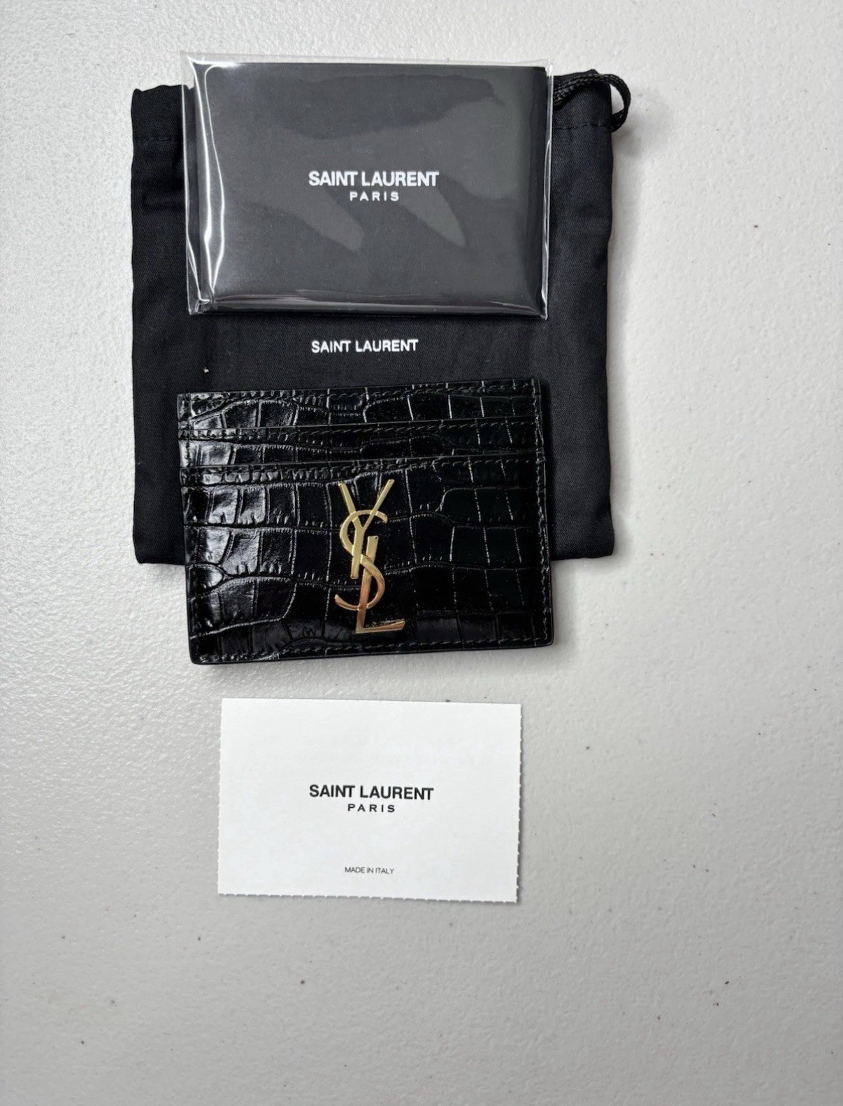 Saint Laurent Cassandre Cardholder - NWT - 100% Authentic