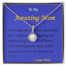 Eternal Hope Necklace, Custom Message Card