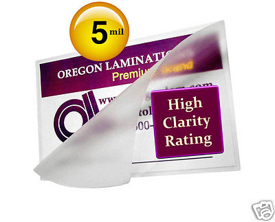 500/pack Hot 5 Mil Small Menu Laminating Pouches 11-1/2 x 17-1/2 Clear