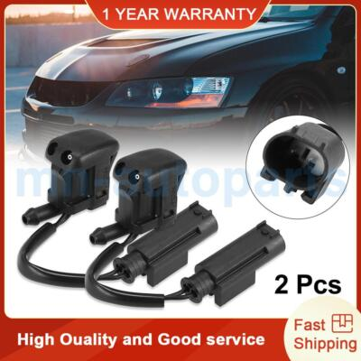 #ad 2pcs Heated Windshield Washer Nozzles Spray Jet For BMW E39 525i 528i 530i 540i $26.88