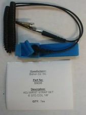 Botron B9008 Anti StaticAdjustable Wrist Strap with 6 ft. Cord Alligator Clip