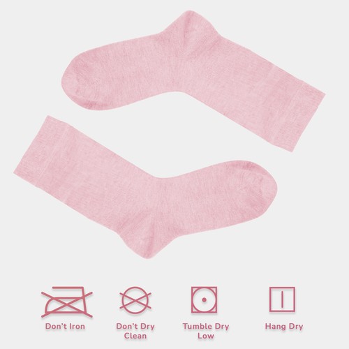Cosyfeel® Women Loose Diabetic Crew Socks 4-Pack Bamboo Durable Seamless Toe - Picture 78 of 96