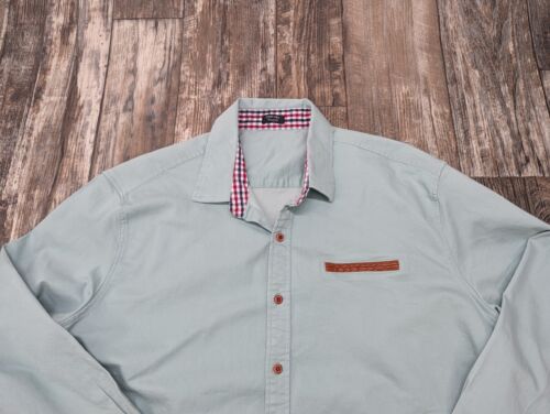 Coofandy Mens 2XL Mint Green Button Up L/S Collared Flip Cuff Shirt 💚💚💚💚💚💚 - Picture 2 of 13