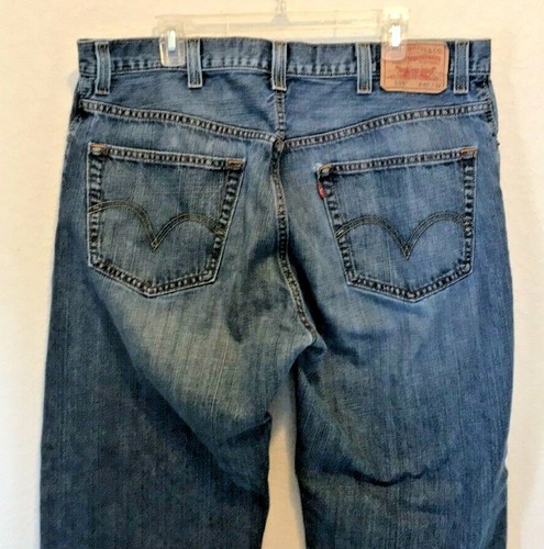Pantalones de mezclilla Levi’s Strauss para hombre #559 calce relajado talla 40x32 pierna recta 5 bolsillos - Imagen 4 de 9