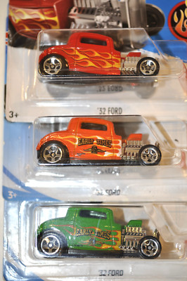 Hot Wheels HW Flames '32 Fords - Flame Livery - Orange/Rot/Grün - ''Cool Rods - Sealed