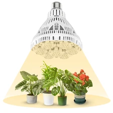 SANSI LED Grow Light Bulb 36W=400W Full Spectrum Houseplant E26 Energy Efficient