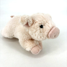 Aurora Miyoni Pink Pig Piglet Baby 8" Plush Stuffed Animal Toy Realistic