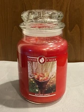 NEW Goose Creek - Autumn Apple, Large Jar Candle. 24oz, 2 Wick Fall Baking