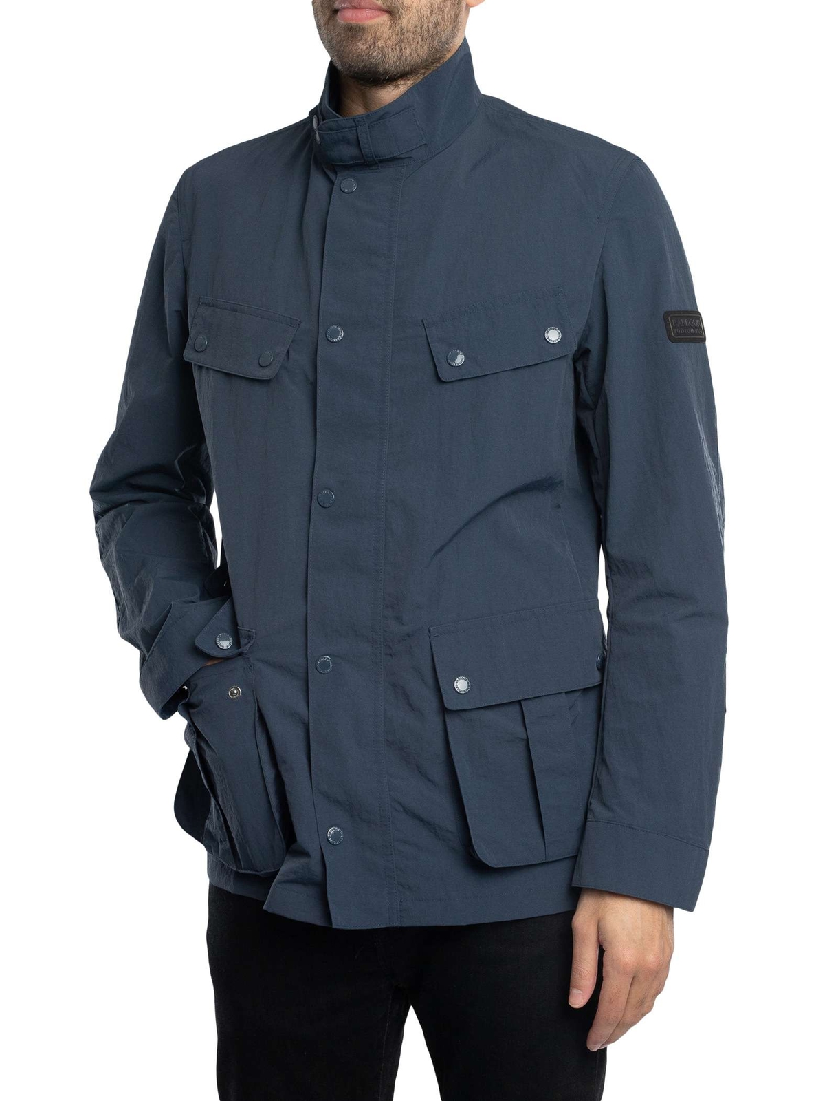 Мужская современная непромокаемая куртка Duke от Barbour International, синяя